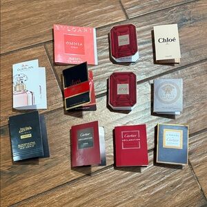 GUERLAIN Fragrance Sample with Red and White Design